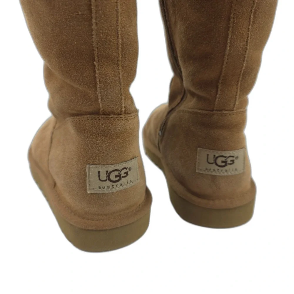 UGG Lil Sunshine Tall Boot Chestnut Lambskin Suede Sherpa Fur 90s Y2k Kids 2